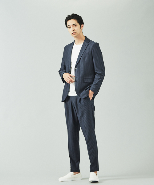 ABAHOUSE GRAY(アバハウスグレイ)の「【セットアップ対応/展開店舗限定】モクロディセットアップジャケット(テーラードジャケット・メンズ・グレー/ネイビー/ブルー系その他・44/46/48/50)」の4枚目の写真