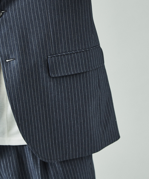 ABAHOUSE GRAY(アバハウスグレイ)の「【セットアップ対応/展開店舗限定】モクロディセットアップジャケット(テーラードジャケット・メンズ・グレー/ネイビー/ブルー系その他・44/46/48/50)」の10枚目の写真