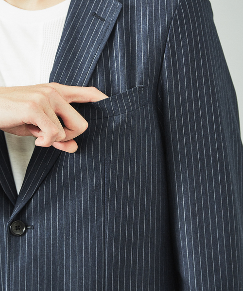 ABAHOUSE GRAY(アバハウスグレイ)の「【セットアップ対応/展開店舗限定】モクロディセットアップジャケット(テーラードジャケット・メンズ・グレー/ネイビー/ブルー系その他・44/46/48/50)」の11枚目の写真