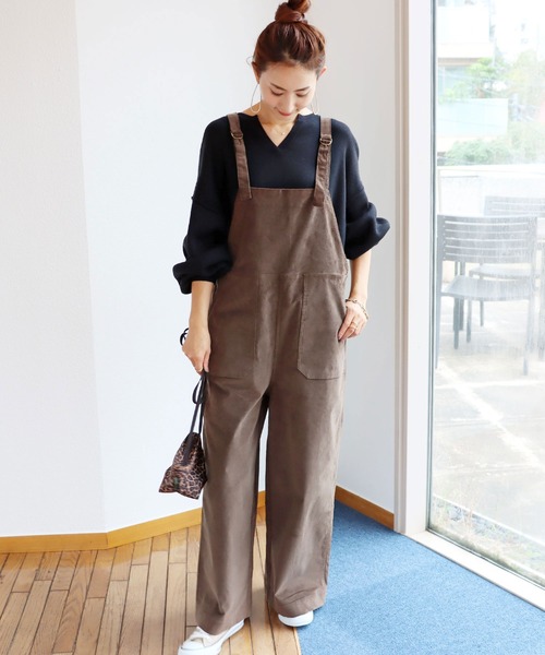 andme(アンドミー)の「ボリューム袖キーネックミラノリブニットトップス(ニット/セーター・レディース・ベージュ/ブルー/ブラック/グレー系その他・M)」の12枚目の写真