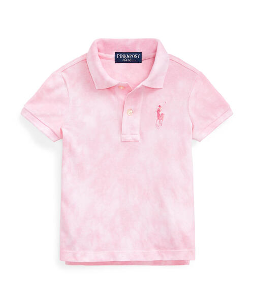 Pink Pony タイダイ メッシュ ポロ シャツ