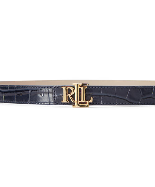 LRLロゴ　リバーシブルクロコダイルベルト LRLロゴ リバーシブルクロコダイルベルト ロゴ リバーシブル