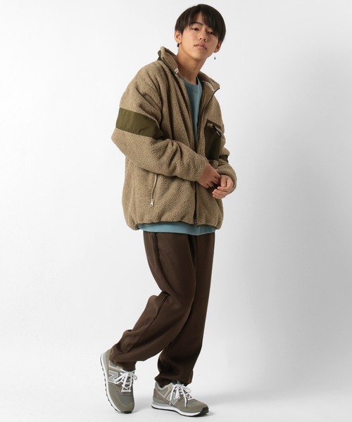 CONVERSE(コンバース)の「【CONVERSE/コンバース】オールスター ルーズシルエット スタンド ボアジャケット(ブルゾン・メンズ・ブラック/ベージュ・M/L)」の18枚目の写真