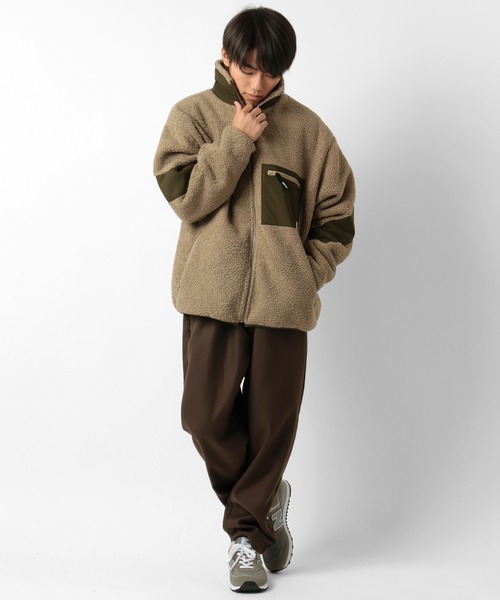 CONVERSE(コンバース)の「【CONVERSE/コンバース】オールスター ルーズシルエット スタンド ボアジャケット(ブルゾン・メンズ・ブラック/ベージュ・M/L)」の17枚目の写真
