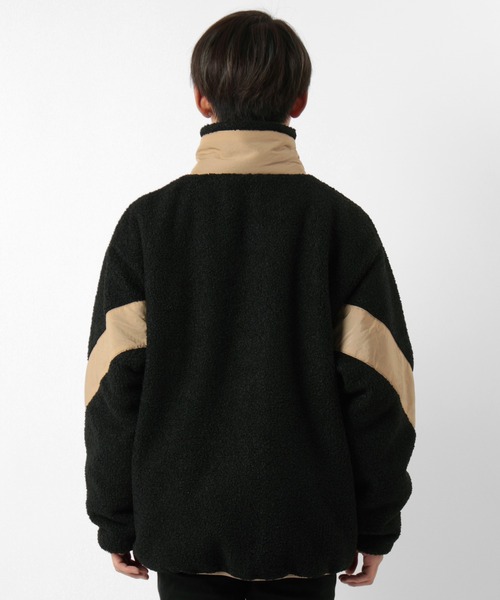 CONVERSE(コンバース)の「【CONVERSE/コンバース】オールスター ルーズシルエット スタンド ボアジャケット(ブルゾン・メンズ・ブラック/ベージュ・M/L)」の8枚目の写真