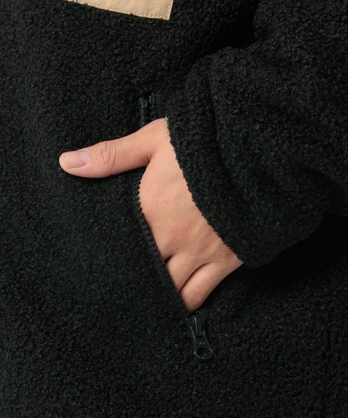 CONVERSE(コンバース)の「【CONVERSE/コンバース】オールスター ルーズシルエット スタンド ボアジャケット(ブルゾン・メンズ・ブラック/ベージュ・M/L)」の12枚目の写真