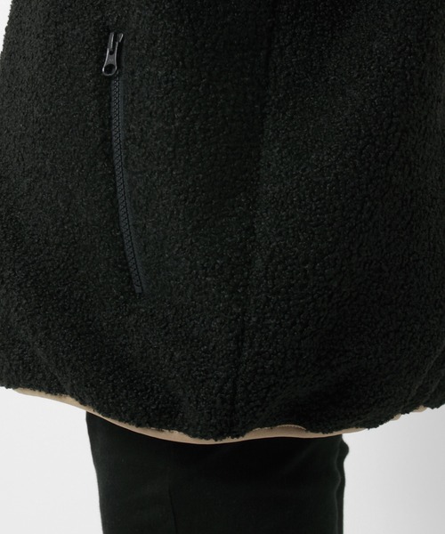 CONVERSE(コンバース)の「【CONVERSE/コンバース】オールスター ルーズシルエット スタンド ボアジャケット(ブルゾン・メンズ・ブラック/ベージュ・M/L)」の14枚目の写真