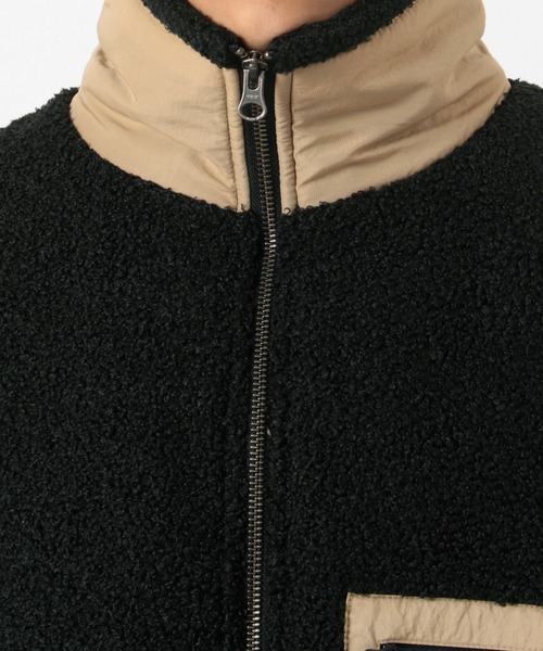 CONVERSE(コンバース)の「【CONVERSE/コンバース】オールスター ルーズシルエット スタンド ボアジャケット(ブルゾン・メンズ・ブラック/ベージュ・M/L)」の9枚目の写真