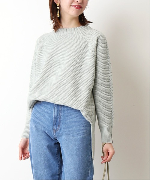 Simplicite（サンプリシテ）の「ハイバルカノコ プルオーバー◆（ニット/セーター・レディース・ブラウン/ベージュ/モスグリーン/ブルー系その他・FREE）」の3枚目の写真