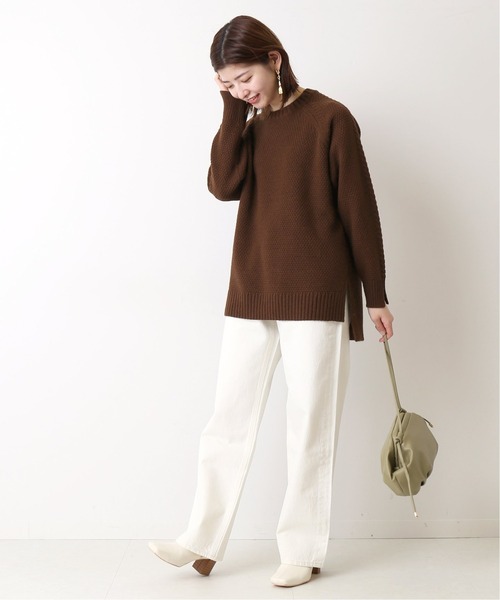 Simplicite（サンプリシテ）の「ハイバルカノコ プルオーバー◆（ニット/セーター・レディース・ブラウン/ベージュ/モスグリーン/ブルー系その他・FREE）」の5枚目の写真