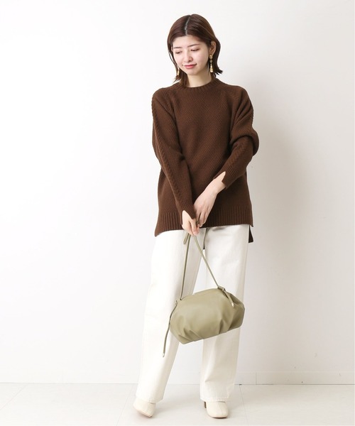 Simplicite（サンプリシテ）の「ハイバルカノコ プルオーバー◆（ニット/セーター・レディース・ブラウン/ベージュ/モスグリーン/ブルー系その他・FREE）」の6枚目の写真