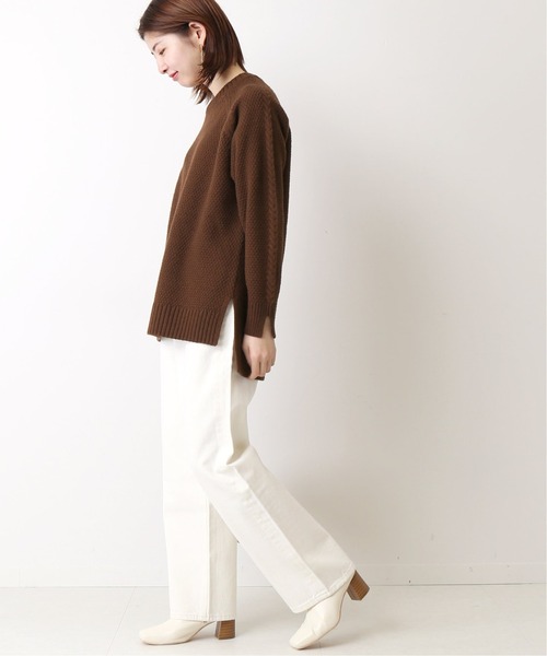 Simplicite（サンプリシテ）の「ハイバルカノコ プルオーバー◆（ニット/セーター・レディース・ブラウン/ベージュ/モスグリーン/ブルー系その他・FREE）」の7枚目の写真