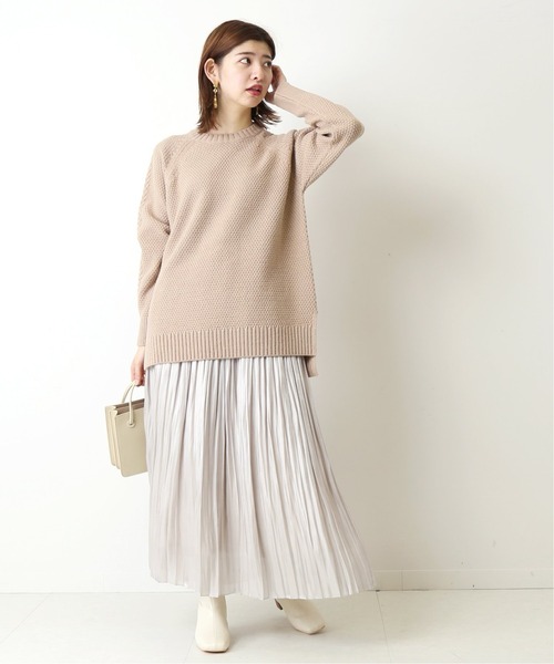 Simplicite（サンプリシテ）の「ハイバルカノコ プルオーバー◆（ニット/セーター・レディース・ブラウン/ベージュ/モスグリーン/ブルー系その他・FREE）」の9枚目の写真