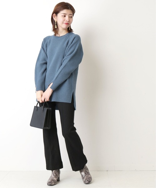 Simplicite（サンプリシテ）の「ハイバルカノコ プルオーバー◆（ニット/セーター・レディース・ブラウン/ベージュ/モスグリーン/ブルー系その他・FREE）」の17枚目の写真