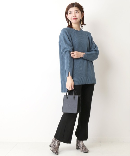 Simplicite（サンプリシテ）の「ハイバルカノコ プルオーバー◆（ニット/セーター・レディース・ブラウン/ベージュ/モスグリーン/ブルー系その他・FREE）」の18枚目の写真