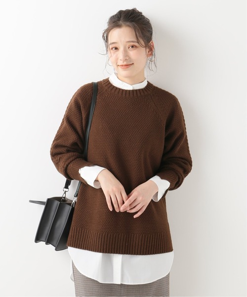 Simplicite（サンプリシテ）の「ハイバルカノコ プルオーバー◆（ニット/セーター・レディース・ブラウン/ベージュ/モスグリーン/ブルー系その他・FREE）」の21枚目の写真