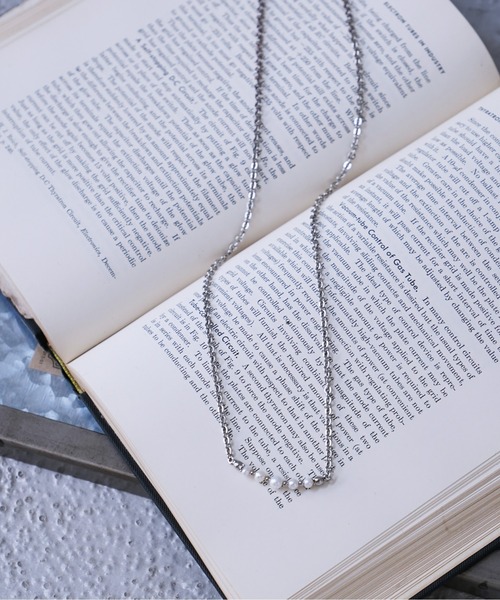 shiki tokyo(シキトウキョウ)の「combination pearl necklace / コンビネーションパールネックレス(ネックレス・メンズ・シルバー・FREE)」の19枚目の写真