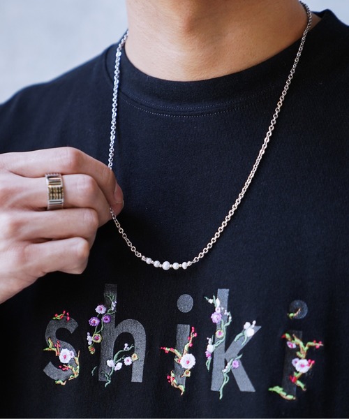 shiki tokyo(シキトウキョウ)の「combination pearl necklace / コンビネーションパールネックレス(ネックレス・メンズ・シルバー・FREE)」の11枚目の写真