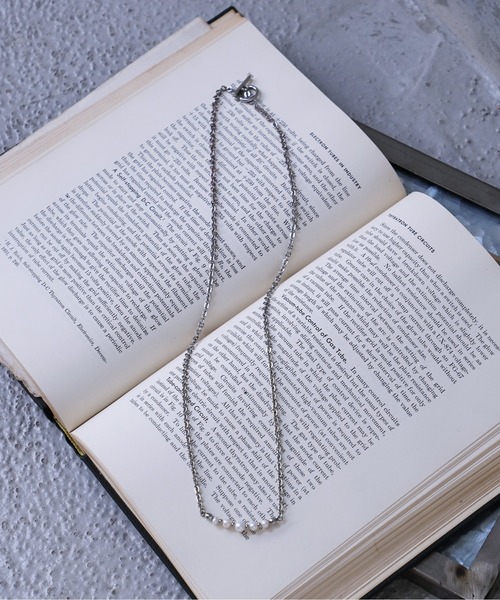shiki tokyo(シキトウキョウ)の「combination pearl necklace / コンビネーションパールネックレス(ネックレス・メンズ・シルバー・FREE)」の20枚目の写真