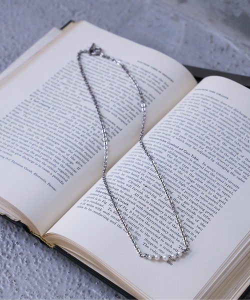 shiki tokyo(シキトウキョウ)の「combination pearl necklace / コンビネーションパールネックレス(ネックレス・メンズ・シルバー・FREE)」の21枚目の写真