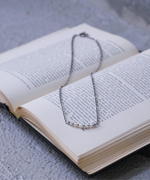 shiki tokyo(シキトウキョウ)の「combination pearl necklace / コンビネーションパールネックレス(ネックレス・メンズ・シルバー・FREE)」の22枚目の写真