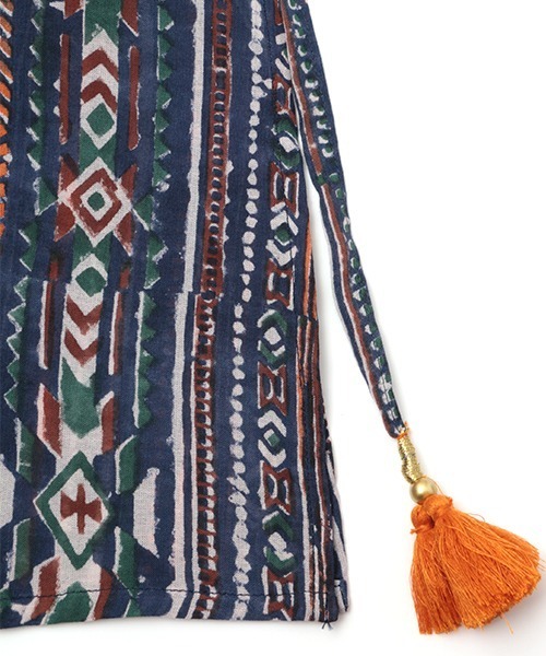 チチカカ(チチカカ)の「ナバホストライプブロックスカート(スカート・レディース・アイボリー/グリーン/ネイビー・FREE)」の18枚目の写真