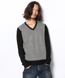 VENCEEXCHANGE | R チドリジャガードVネックPO(Tシャツ/カットソー)