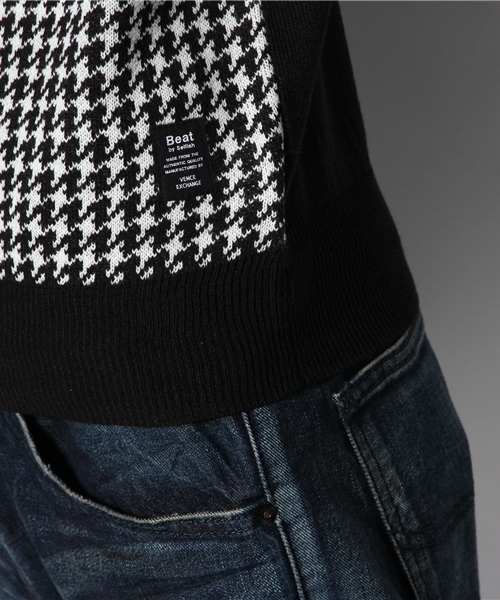 VENCEEXCHANGE（ヴァンスエクスチェンジ）の「R チドリジャガードVネックPO（Tシャツ/カットソー・メンズ・ブラック/ロイヤルブルー・MEDIUM/LARGE）」の8枚目の写真