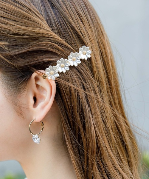 flower（フラワー）の「スプリングガーデンクリップ（ヘアピン・レディース・ホワイト・FREE）」の5枚目の写真