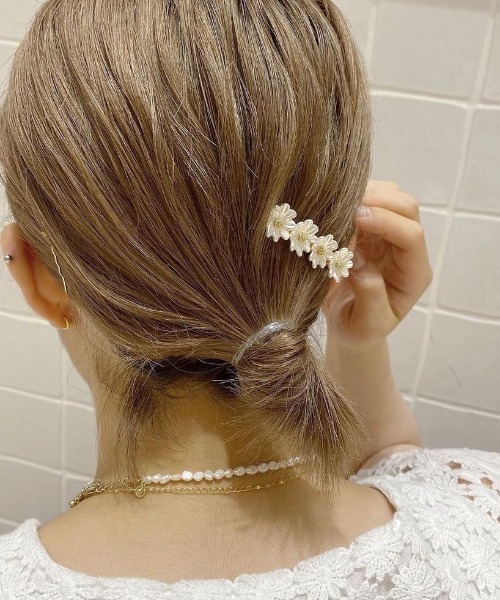 flower（フラワー）の「スプリングガーデンクリップ（ヘアピン・レディース・ホワイト・FREE）」の10枚目の写真