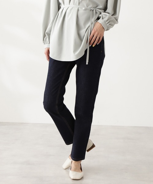 N.（N. Natural Beauty Basic）（エヌエヌナチュラルビューティーベーシック）の「◆スリムストレートデニム（デニムパンツ・レディース・ダークグレー/ワンウォッシュ・SMALL/MEDIUM）」の5枚目の写真