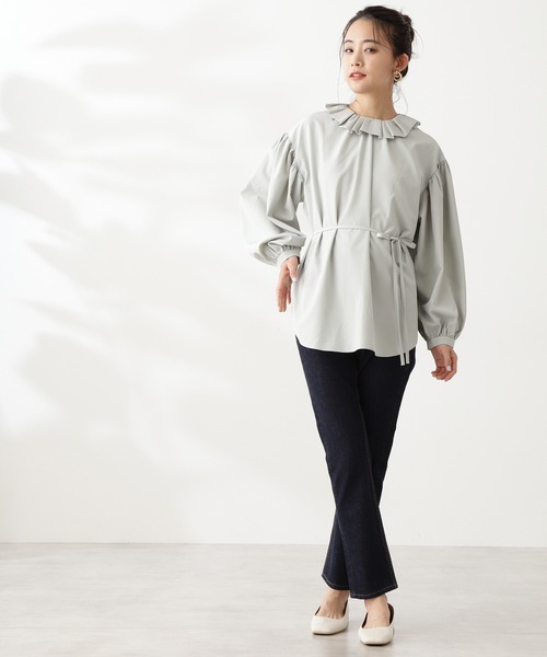 N.（N. Natural Beauty Basic）（エヌエヌナチュラルビューティーベーシック）の「◆スリムストレートデニム（デニムパンツ・レディース・ダークグレー/ワンウォッシュ・SMALL/MEDIUM）」の9枚目の写真