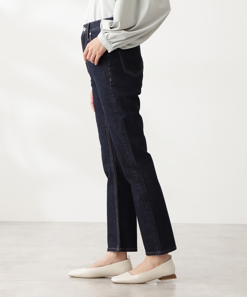 N.（N. Natural Beauty Basic）（エヌエヌナチュラルビューティーベーシック）の「◆スリムストレートデニム（デニムパンツ・レディース・ダークグレー/ワンウォッシュ・SMALL/MEDIUM）」の10枚目の写真