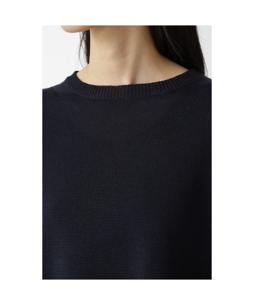 human woman(ヒューマンウーマン)の「◆ミドルゲージギマプルオーバー(ニット/セーター・レディース・グリーン/ホワイト系その他/グレー/ネイビー・MEDIUM)」の8枚目の写真