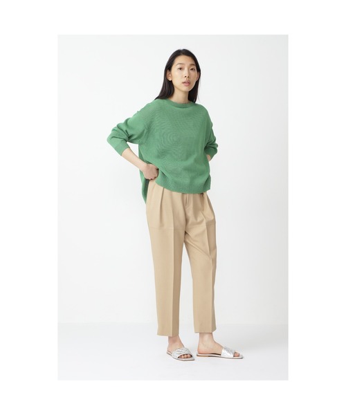 human woman(ヒューマンウーマン)の「◆ミドルゲージギマプルオーバー(ニット/セーター・レディース・グリーン/ホワイト系その他/グレー/ネイビー・MEDIUM)」の16枚目の写真