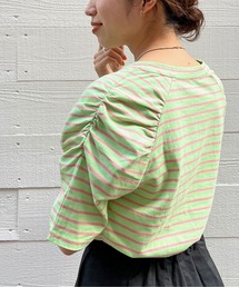 Omekashi | シャーリングパフTシャツ(Tシャツ/カットソー)