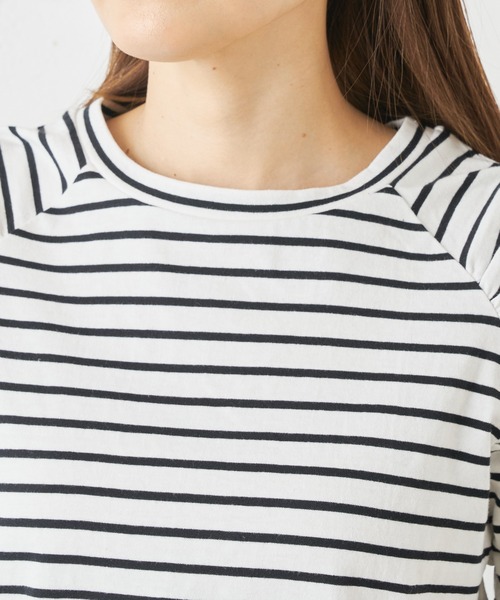 Omekashi（オメカシ）の「シャーリングパフTシャツ（Tシャツ/カットソー・レディース・オフホワイト/ブラック/ホワイト/ライム/ネイビー/ベージュ・FREE）」の19枚目の写真