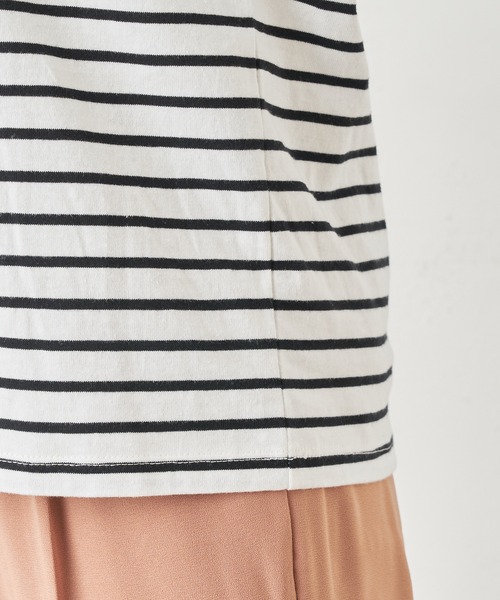 Omekashi（オメカシ）の「シャーリングパフTシャツ（Tシャツ/カットソー・レディース・オフホワイト/ブラック/ホワイト/ライム/ネイビー/ベージュ・FREE）」の21枚目の写真