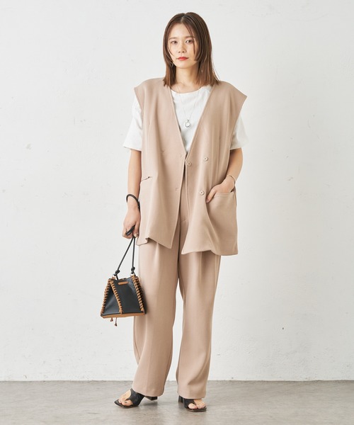 Omekashi（オメカシ）の「シャーリングパフTシャツ（Tシャツ/カットソー・レディース・オフホワイト/ブラック/ホワイト/ライム/ネイビー/ベージュ・FREE）」の9枚目の写真