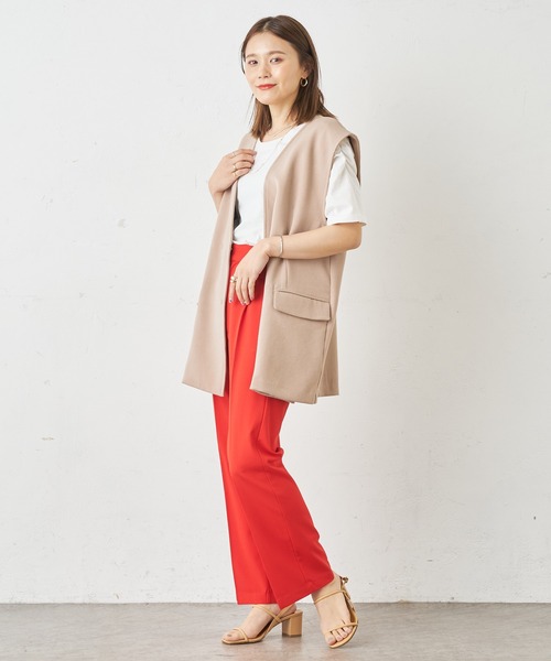 Omekashi（オメカシ）の「シャーリングパフTシャツ（Tシャツ/カットソー・レディース・オフホワイト/ブラック/ホワイト/ライム/ネイビー/ベージュ・FREE）」の8枚目の写真