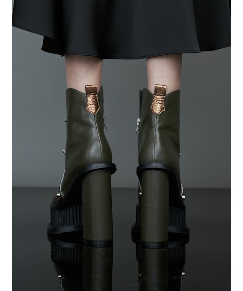 パメオポーズ　ブーツ PAMEO POSE（パメオポーズ）の「Western Disco Boots Kahki
