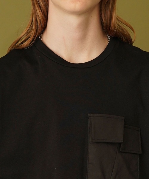 liberum（リベルム）の「【LIBERUM】SLASH POCKET T（Tシャツ/カットソー・メンズ・ホワイト/ブラック・1/2）」の13枚目の写真