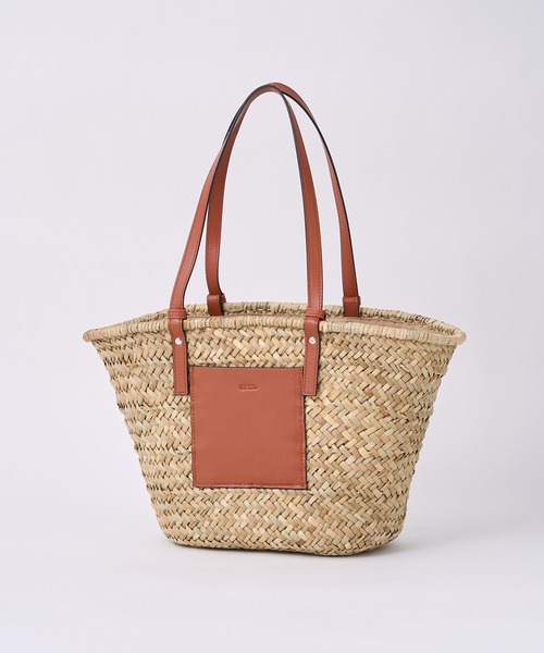 one after another NICE CLAUP（ワンアフターアナザーナイスクラップ）の「雑材トートバッグ（トートバッグ・レディース・オフホワイト/キャメル・FREE）」の19枚目の写真