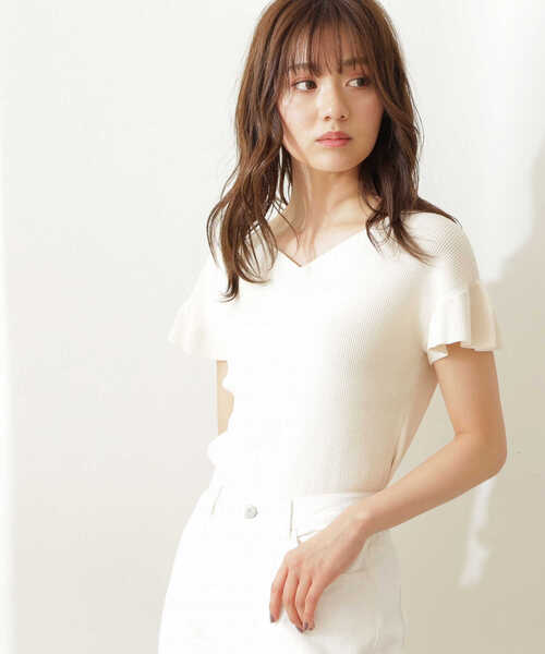 PROPORTION BODY DRESSING(プロポーションボディドレッシング)の「アイレットショルダーニット / 1211270503(ニット/セーター・レディース・オフホワイト/ピンク/ライトグリーン・FREE)」の22枚目の写真