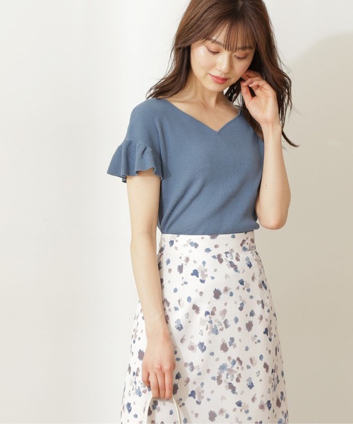 PROPORTION BODY DRESSING(プロポーションボディドレッシング)の「アイレットショルダーニット / 1211270503(ニット/セーター・レディース・オフホワイト/ピンク/ライトグリーン・FREE)」の3枚目の写真