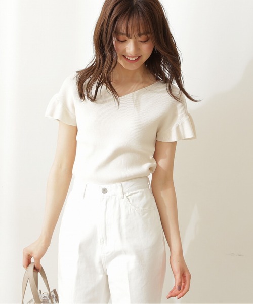 PROPORTION BODY DRESSING(プロポーションボディドレッシング)の「アイレットショルダーニット / 1211270503(ニット/セーター・レディース・オフホワイト/ピンク/ライトグリーン・FREE)」の14枚目の写真