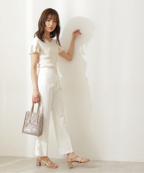 PROPORTION BODY DRESSING(プロポーションボディドレッシング)の「アイレットショルダーニット / 1211270503(ニット/セーター・レディース・オフホワイト/ピンク/ライトグリーン・FREE)」の7枚目の写真