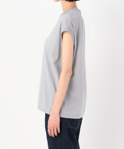 handvaerk(ハンドバーク)の「【handvaerk】クルーネック スリーブレスTシャツ WOMEN(Tシャツ/カットソー・レディース・ライトブルー/ブラック/ピンク/モカ/ホワイト系その他/グレイッシュベージュ・SMALL)」の11枚目の写真