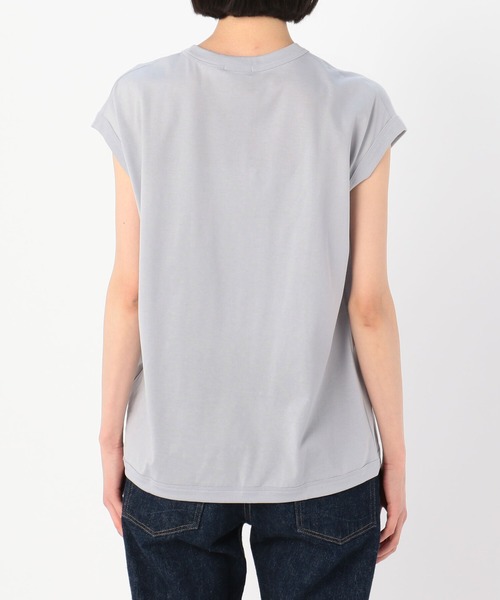 handvaerk(ハンドバーク)の「【handvaerk】クルーネック スリーブレスTシャツ WOMEN(Tシャツ/カットソー・レディース・ライトブルー/ブラック/ピンク/モカ/ホワイト系その他/グレイッシュベージュ・SMALL)」の12枚目の写真