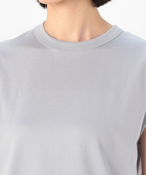 handvaerk(ハンドバーク)の「【handvaerk】クルーネック スリーブレスTシャツ WOMEN(Tシャツ/カットソー・レディース・ライトブルー/ブラック/ピンク/モカ/ホワイト系その他/グレイッシュベージュ・SMALL)」の13枚目の写真